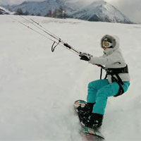 Lezione di Snowkite